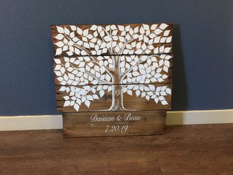 Custom wedding guestbook