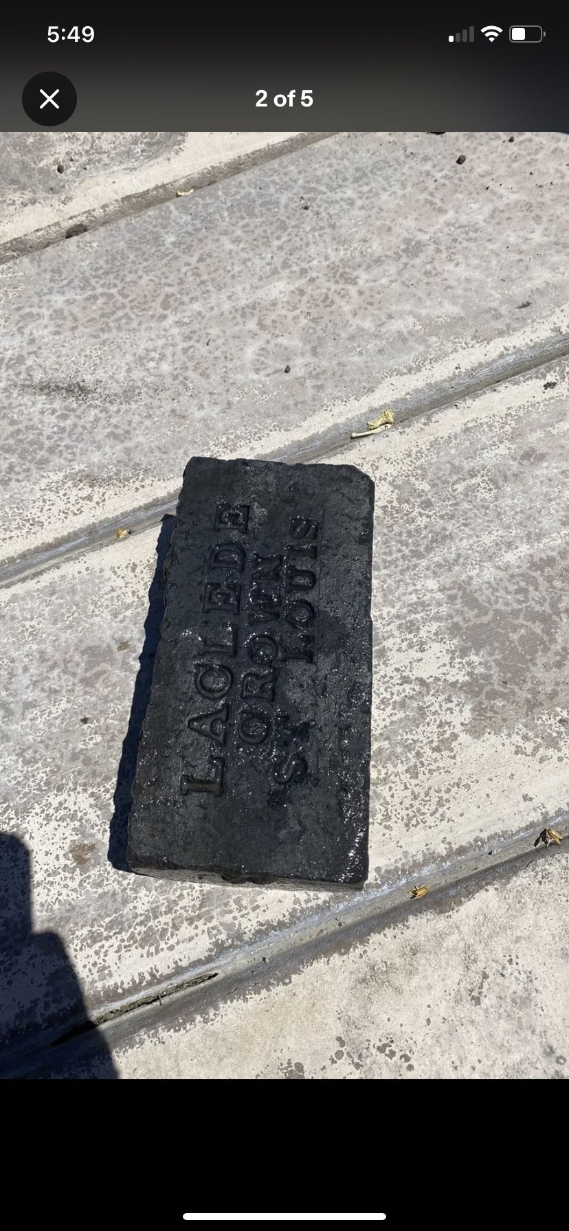 Antique Laclede CROWN “St Louis” Black Brick