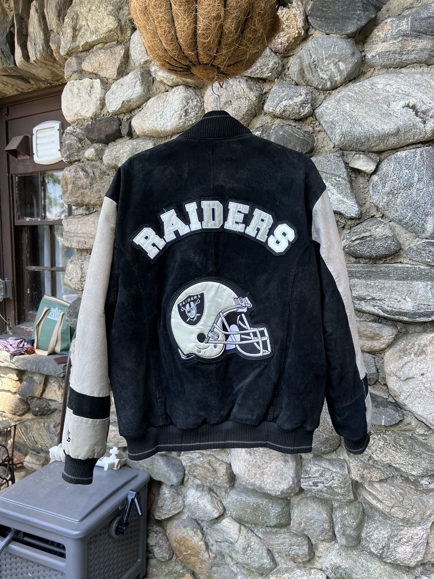 Raiders Suede Jacket NFL Size M