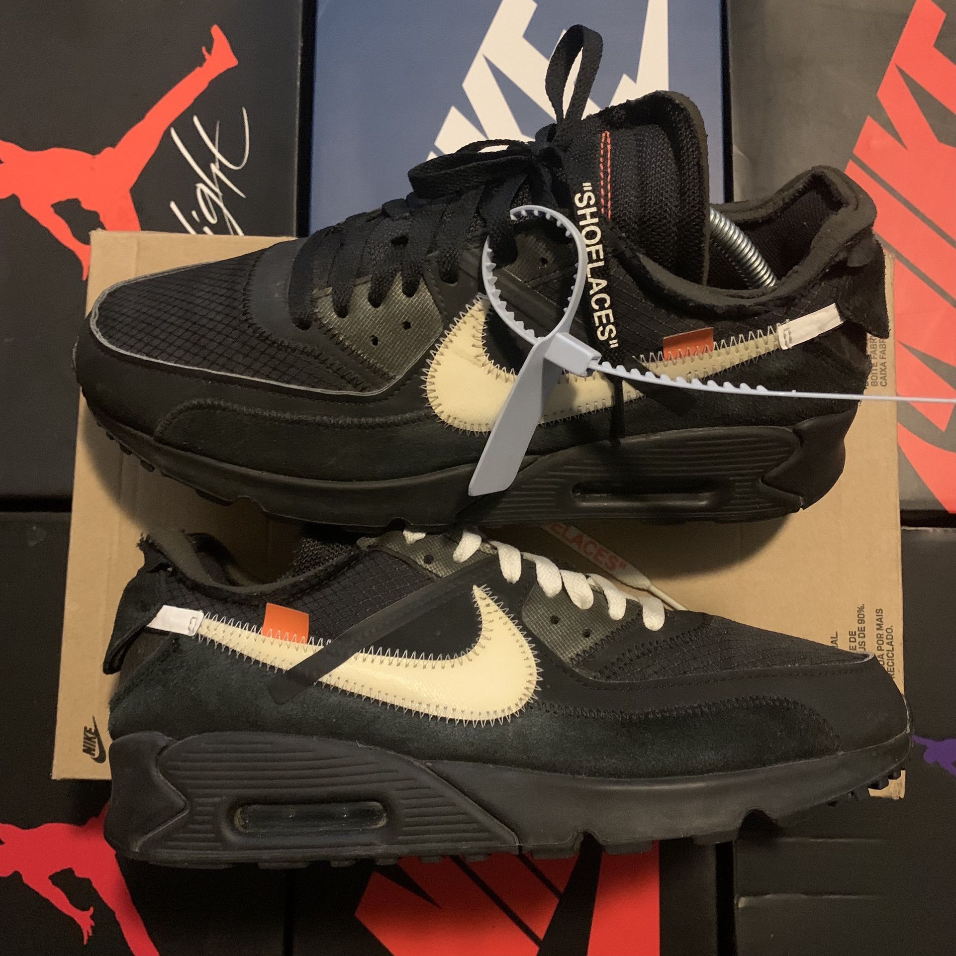 Nike Off White Air Max 90 'Black' for Sale in San Antonio, TX - OfferUp