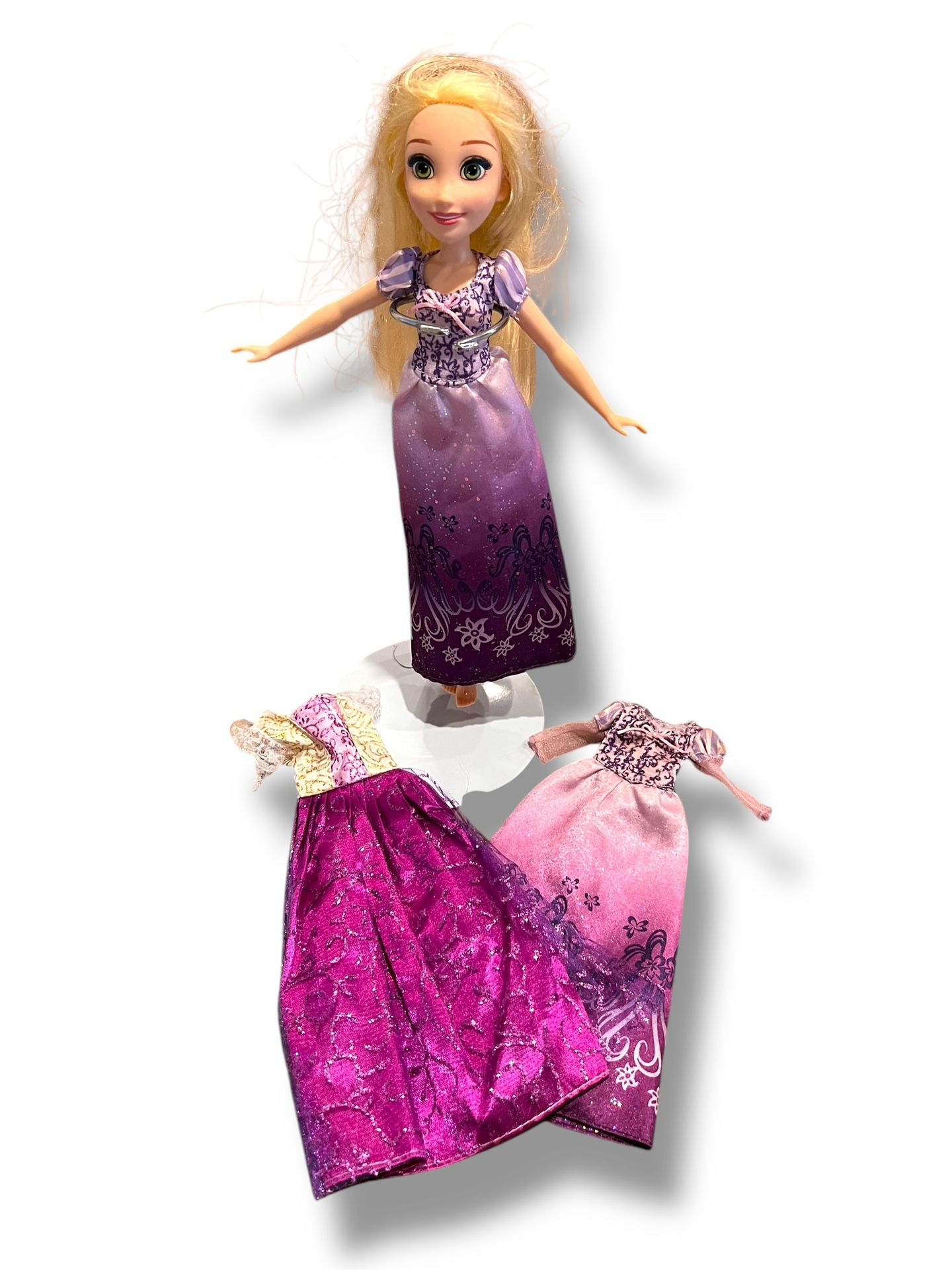 Rapunzel Doll, 2015, Hasbro, Disney Princess, Royal Shimmer + 2 More Dresses