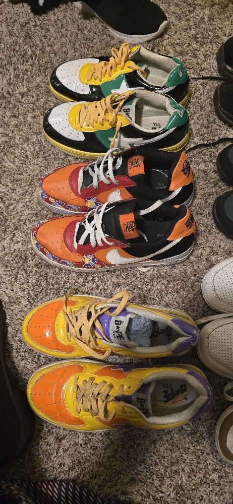 Air Jordan's And Bapes Lot Need Gone