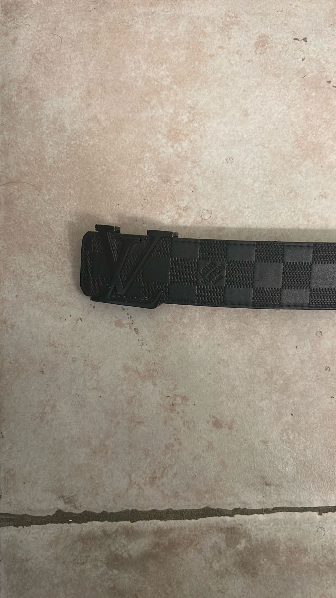 Luis Vuitton Belt Black