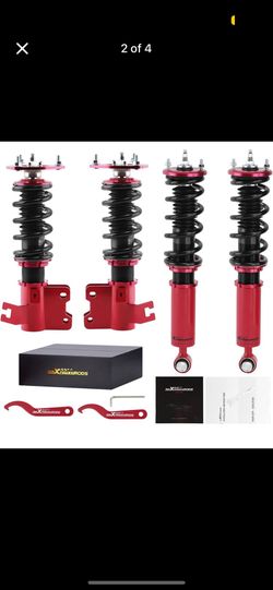 for Nissan S13 1989-99, 24 Levels Damping Adjustable Coilovers Suspension Kit, Coil Spring Shock A