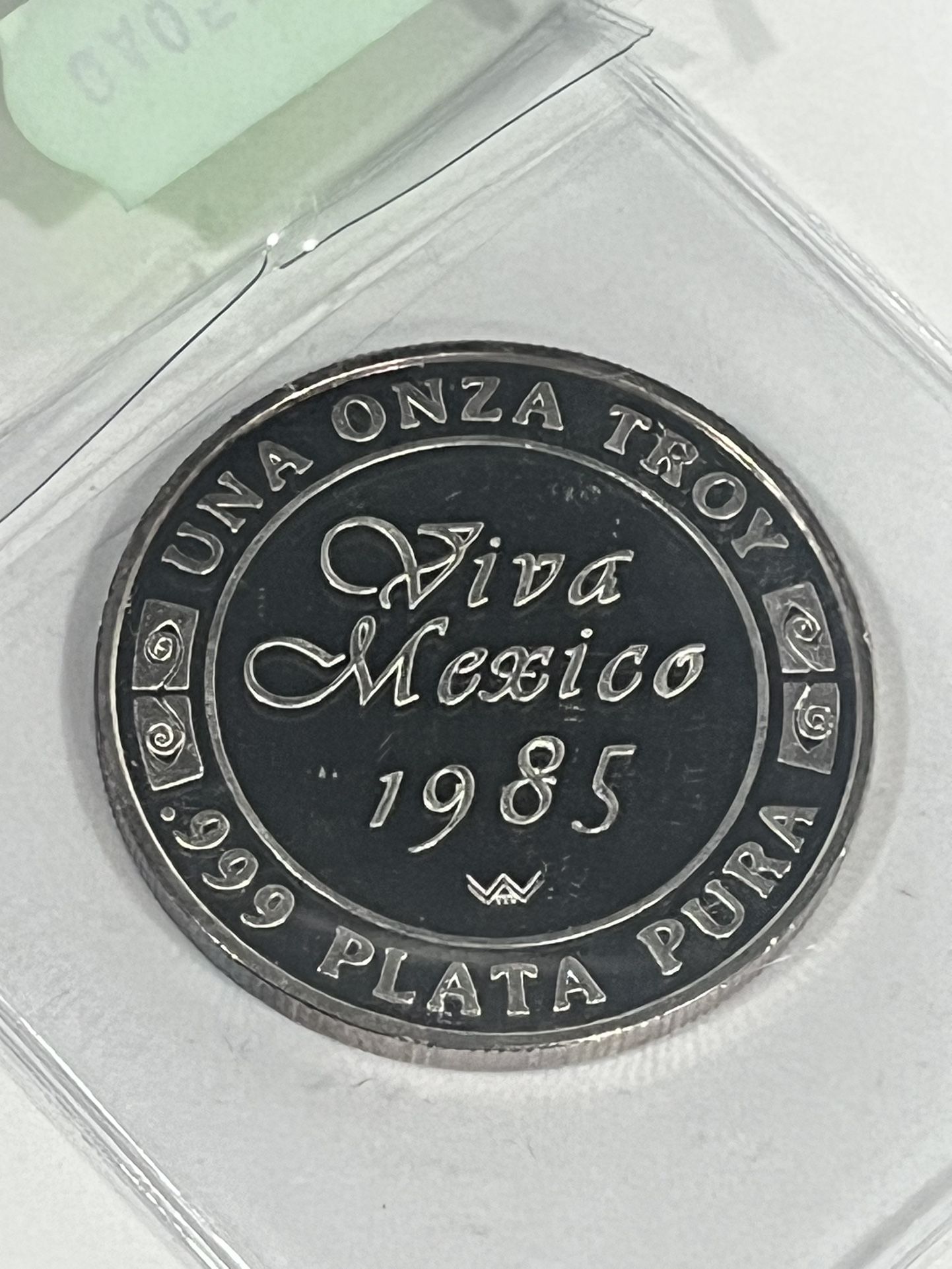 Viva Mexico One Troy Ounce Of Pure .999 Fine silver Coin