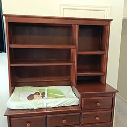 Baby Crib With Dresser Changing Table With Hutch 