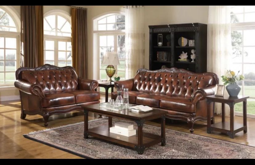 Sofa And Loveseat Couch Set With FREE RUG