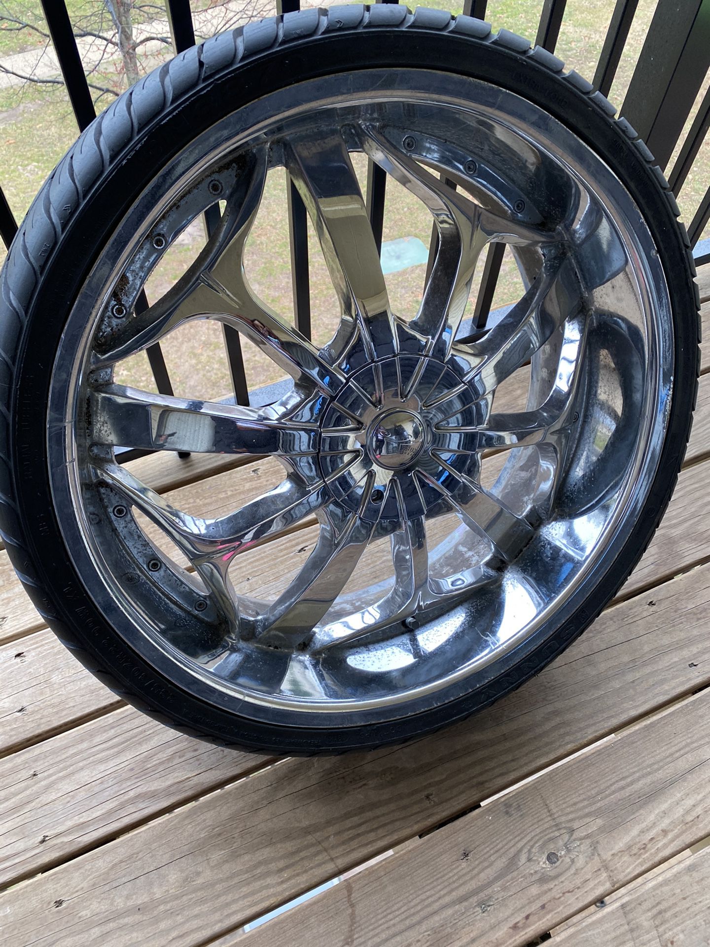 Brand new 22’ inch rims and tires make offer