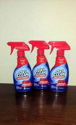 Oxi Clean Max Force  laundry stain remover $ 3 Each