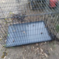 25 X 47  Dog Crate Two Doors With Tray