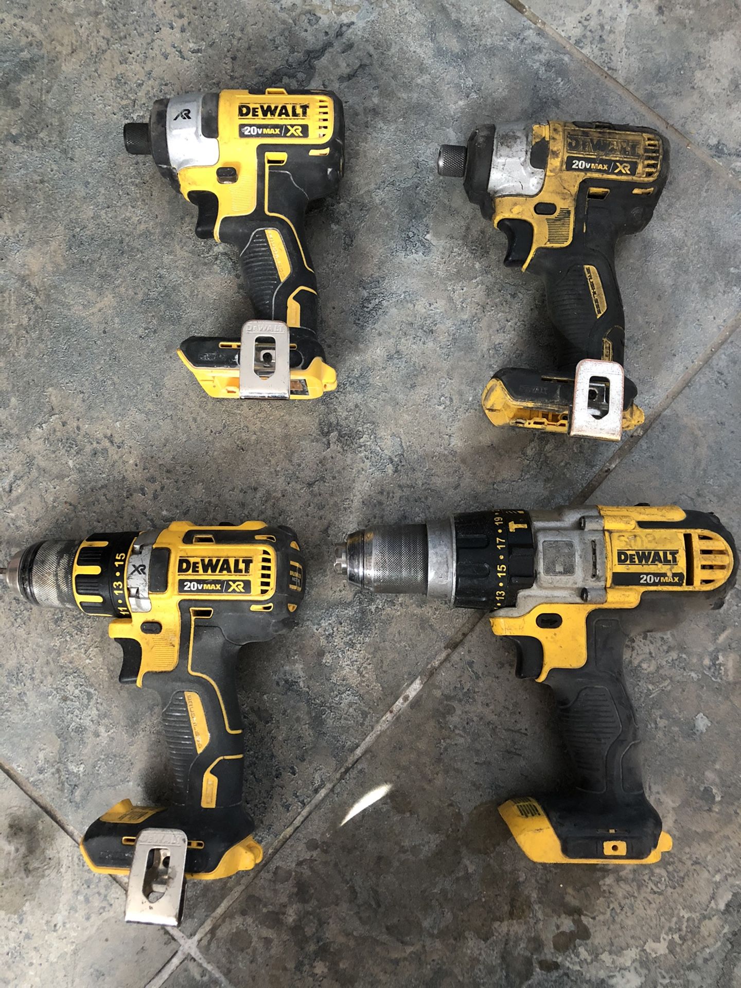 Dewalt impact drivers and Drills