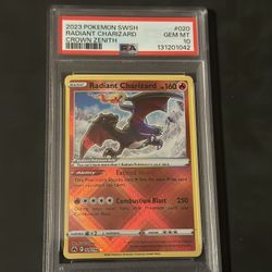 2023 Radiant Charizard  Pokemon 020/159 Crown Zenith Holo PSA 10 Sword & Shield TCG