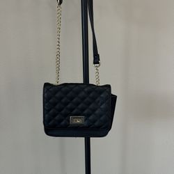 Burlington Black Purse w/ Gold Clasp and Chain