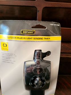 Doutdoor Plug-in Light Sensor Timer