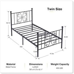 Twin Metal Beds 