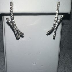 18k 4.gms 1.CT TW Diamond Earrings 