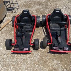 Both of them work for 250 for both Or best offer GOTRAX Dyno Drift Go Kart is a thrilling way for kids to play. With two 180-Watt motors, two 12 Volt 