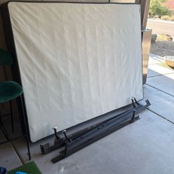 Queen Box Spring And Frame - FREE