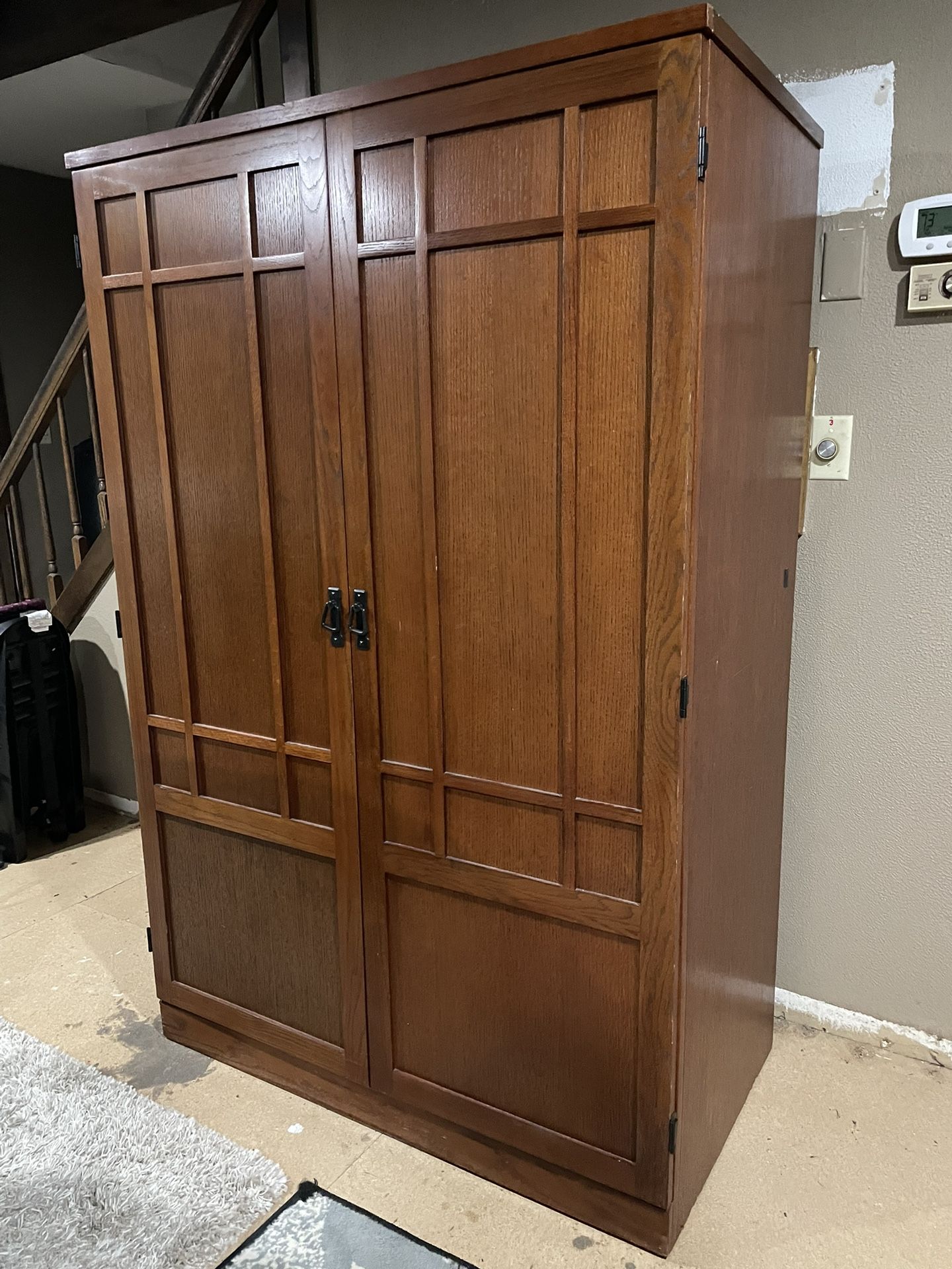 Wood Armoire Desk