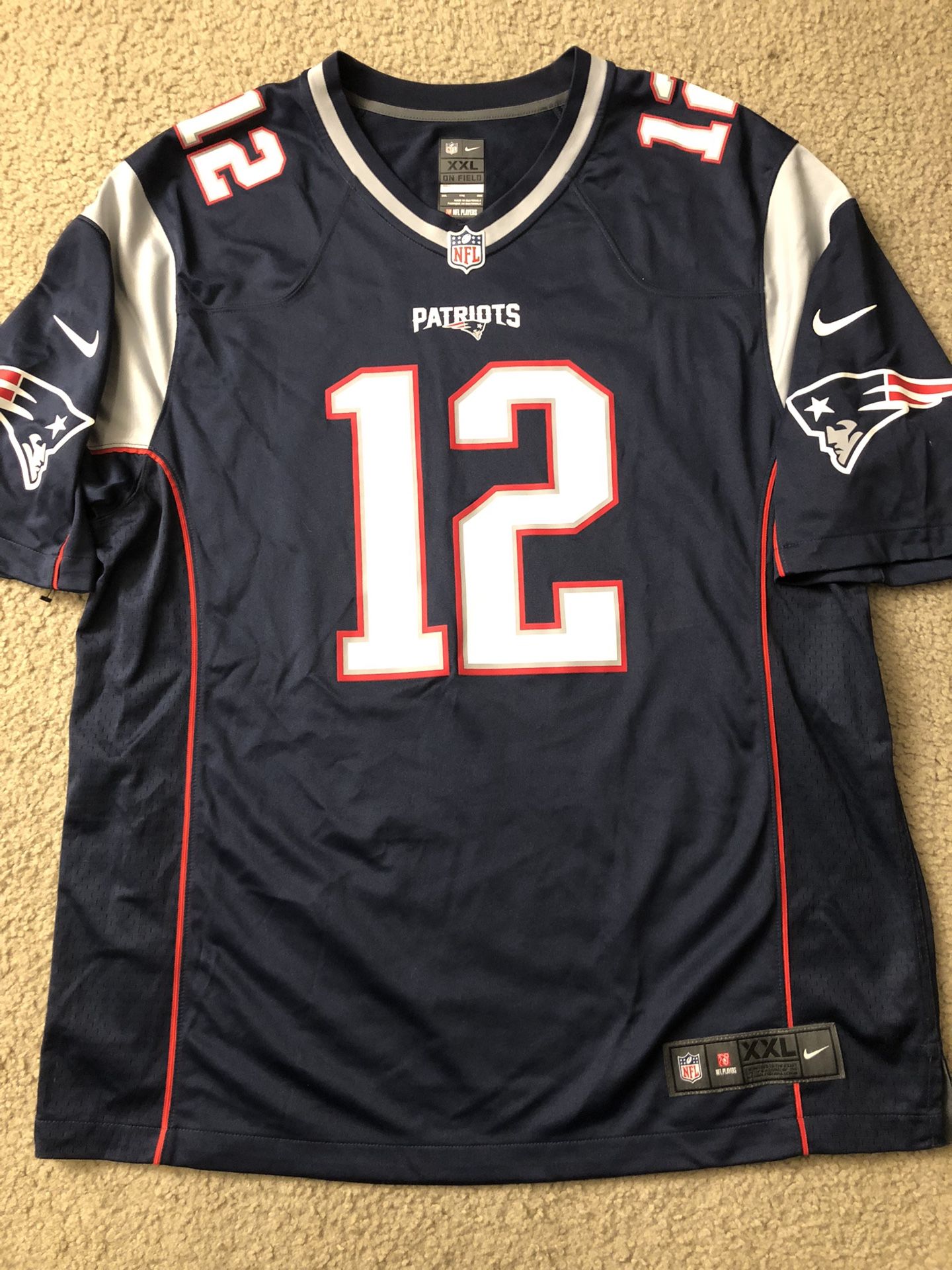 Tom Brady Nike On The Field Patriots Jersey