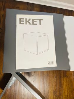 6 IKEA EKET modular storage cubes (With doors &open)