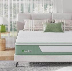 Novilla 12" Hybrid Mattress Twin XL, Gel Foam
