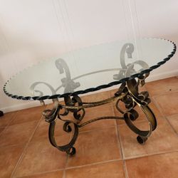 Beautiful Wrought Iron Coffee Table 