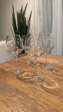 Princess House Red wine glasses