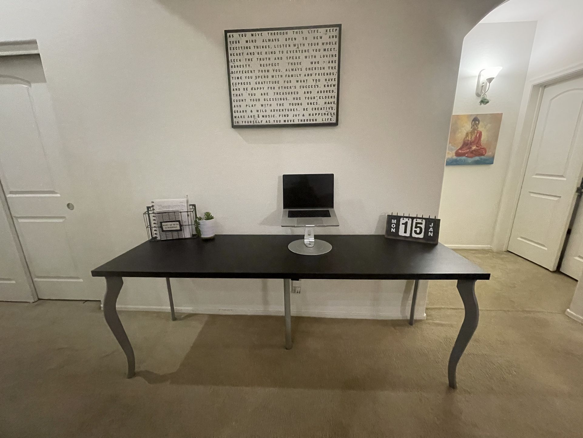 IKEA LAGKAPTEN / ADILS Desk - Black/Brown