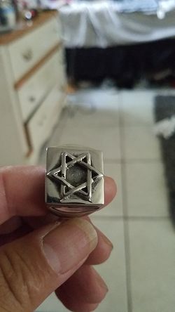 David star ring size 11,316 L stainless steel