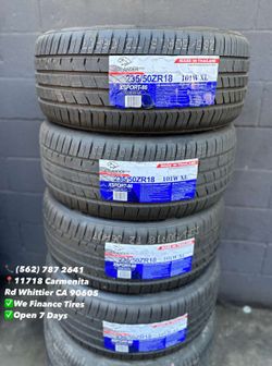235/50ZR18 Atlander Sport Set of Tires Installed and Balanced Set de Llantas Nuevas Instaladas y Balanceadas