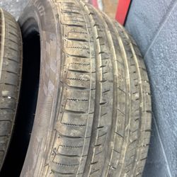 2 Tires 195/55/16.  Lexani 90-95 Life Tread.  No Cracker Or Patch 120$$ Cash 