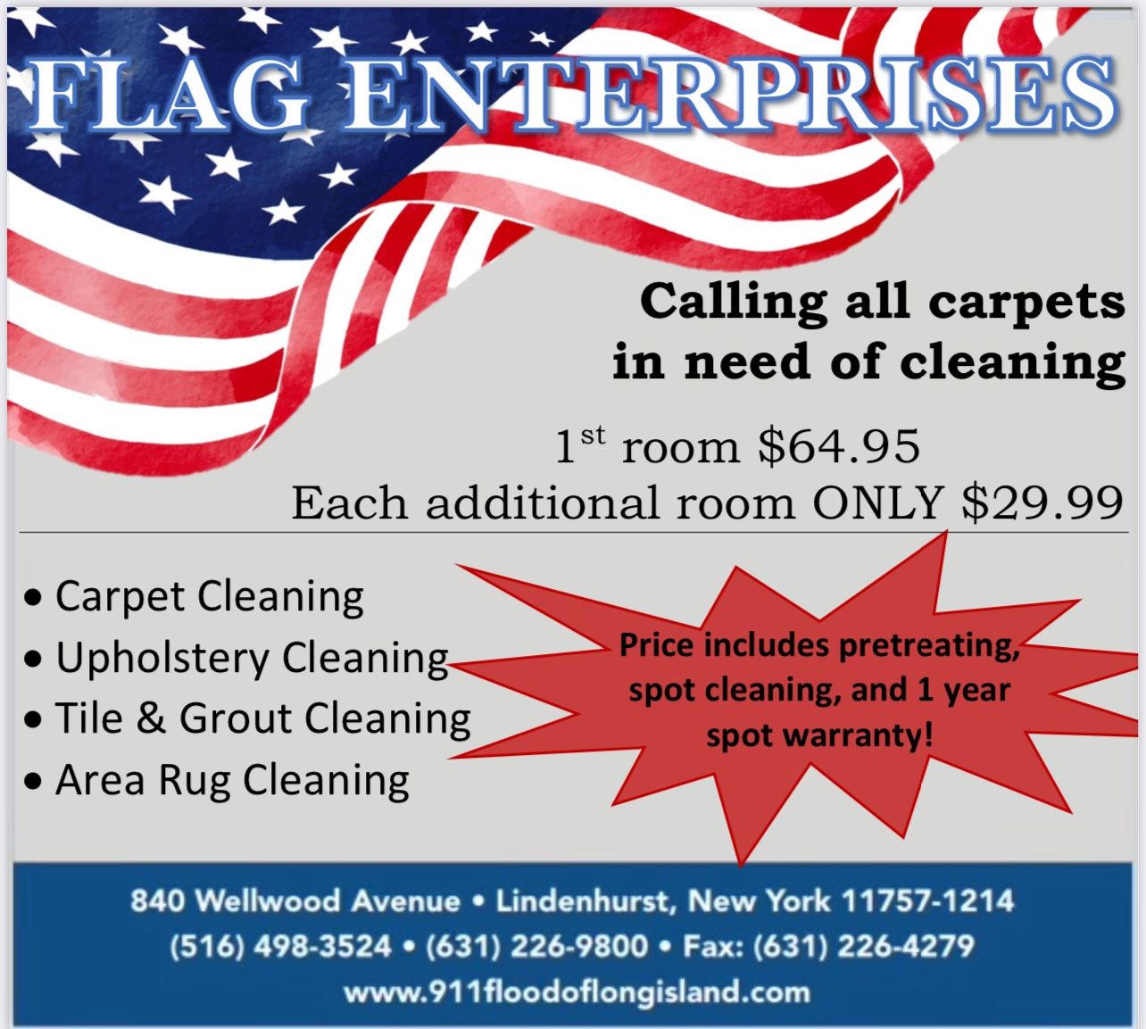 Carpet and Upholstery Cleaning