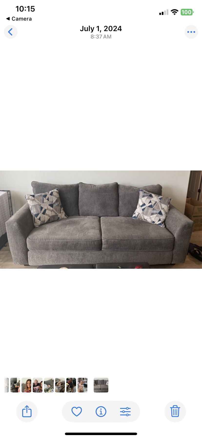 Sleeper sofa 2 Years old, Queen Bed Never Used