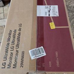Lg Ultrawide IPS Monitor. In Box. Used. Great Condition. 