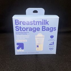 Breast milk storage bags