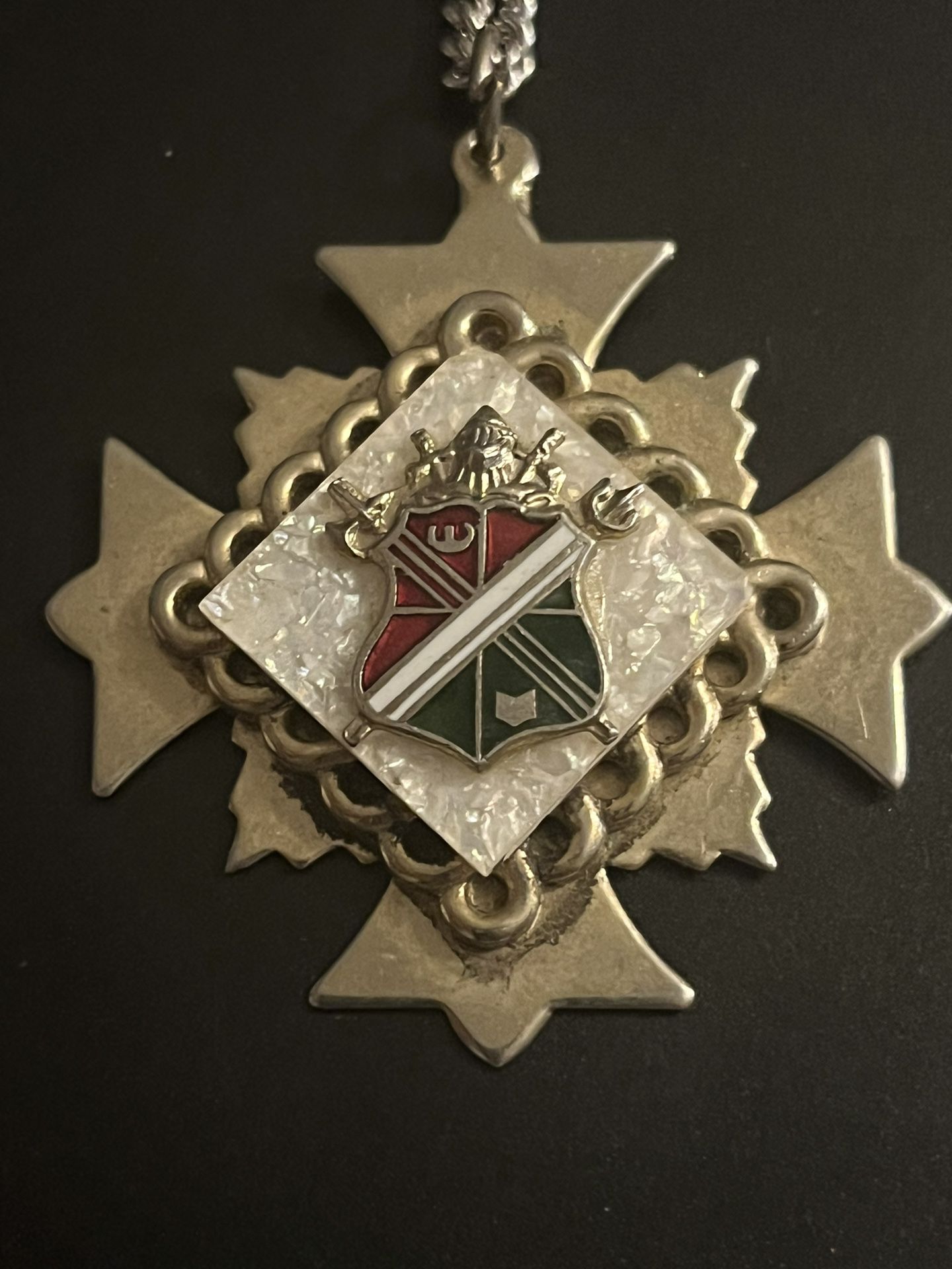 Masonic Pendant w/ Stainless Steel Chain.