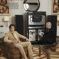 Vintage '70s teddy bear plush pile barrel lounge chair brown MCM Carter-West occasional club textured mid-century modern