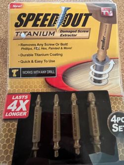 New Speedout Titanium screw extractor