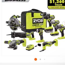 RYOBI ONE+ HP 18V Brushless Cordless 8-Tool Combo Kit