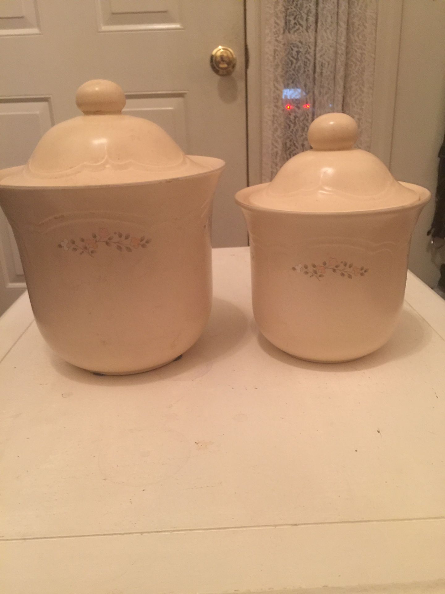 Vintage 1980’s Pfaltzgraff “Remembrance” Canisters