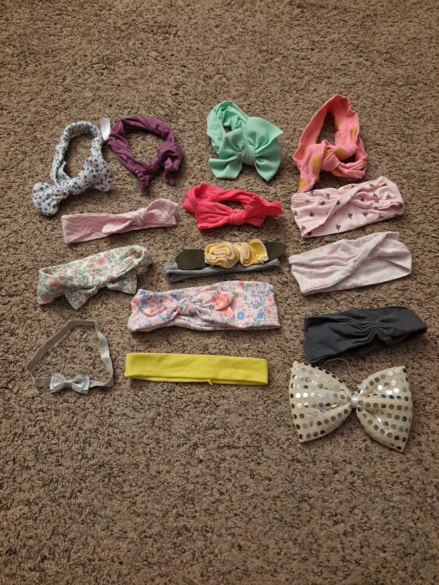Baby Toddled Head Wraps And Bows