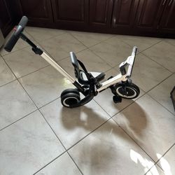 NEW XJD Toddler Bike, 5 in 1 Folding Toddler Tricycle for 1-4 Year Old with Parental Control Handle