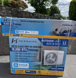 Hessaire DIY 21 SEER2 18,000 BTU WiFi 1.5 Ton Ductless Mini Split Air Conditioner