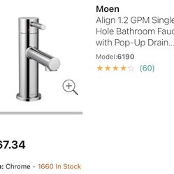 Align Moen Bathroom Faucet 