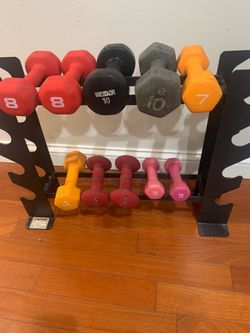 Dumbbells and Rack