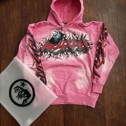 Pink hellstar hoodie