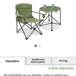 Camp Chair and Table Combo