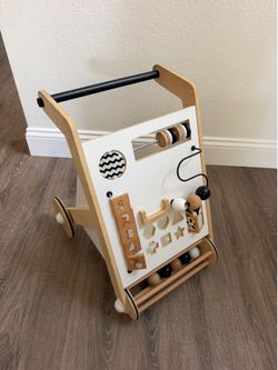 Crate & Barrel Wooden Activity Walker – Excellent Condition – $75