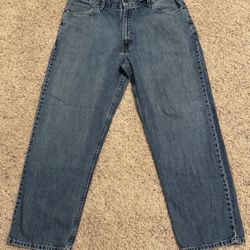 Denizen From Levis 38x30 Blue 285 Relaxed Straight Medium Wash American Denim